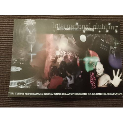 Carte Postale Colorée Publicitaire "International Clubbing"Années 2000.