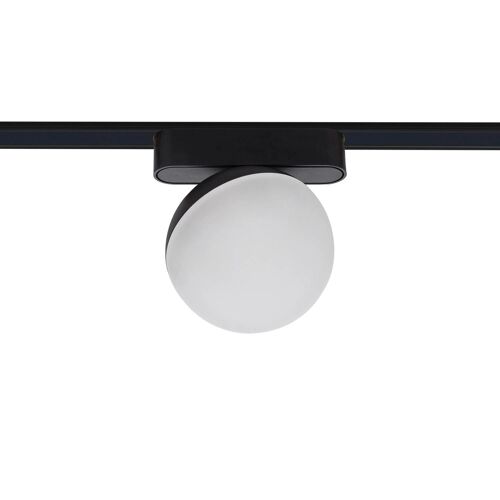 Spot Led Sur Rail Magnétique 25mm Extra-Plat 10w 48v Ø100 Mm Noir Blanc Neutre 4000k