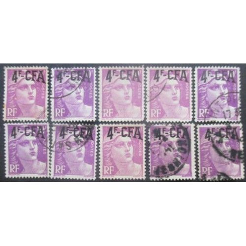 Reunion N°296 X 10 Oblitéré