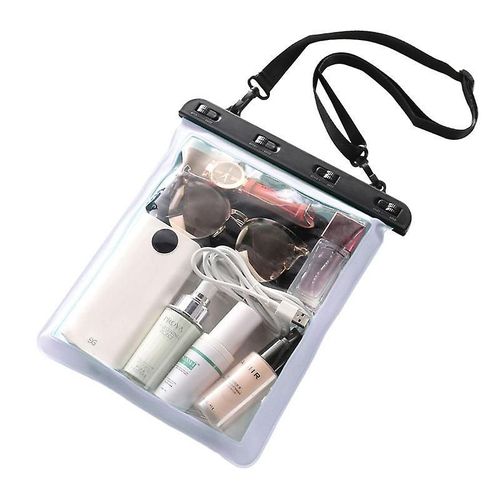 Sac bandoulière transparent polyvalent - Sac messager imperméable, zippé et réglable pour tous vos essentiels