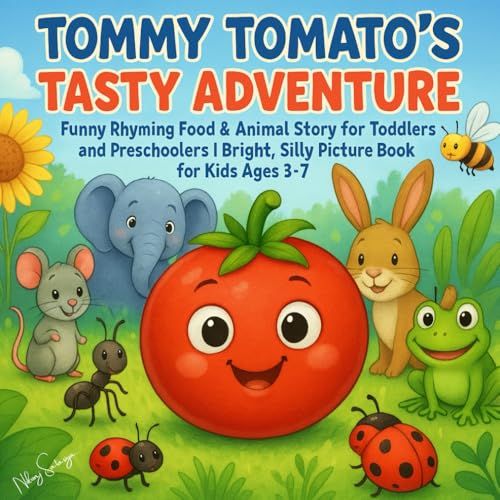 Tommy Tomatos Tasty Adventure: Funny Rhyming Food & Animal Story For Toddlers And Preschoolers | Bright, Silly Picture Book For Kids Ages 37