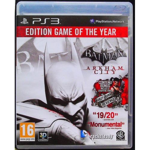 Batman Arkham City Edition Jeu De L'Anné