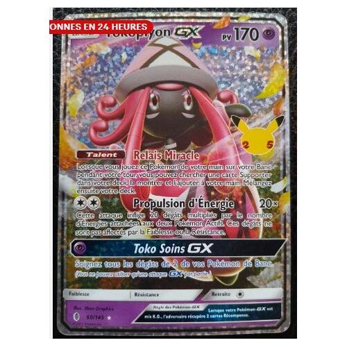 Pokémon Tokopiyon Gx 60 / 145 Epée & Bouclier Célébrations 25 Ans