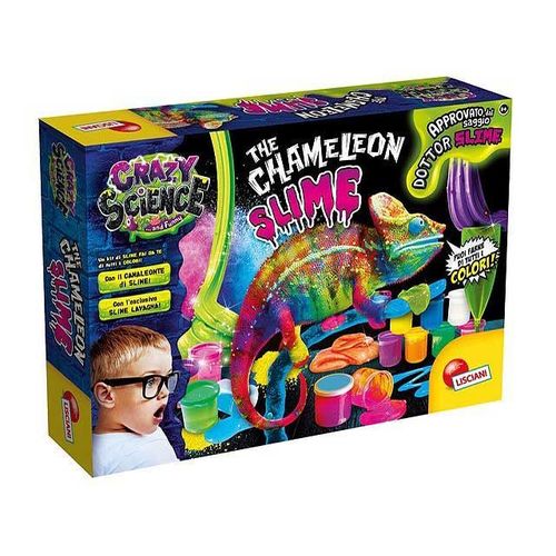 Liscianigiochi 89246 Giochi-Crazy Science Doctor Slime Caméléon Toutes Couleurs