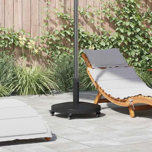 Vidaxl Socles De Parasol D'extérieur Noir 48 X 48 X 32.5 Cm