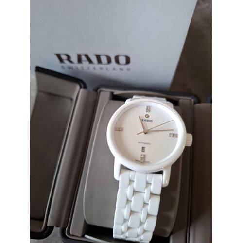 Montre Rado Diamaster 33 Mm Céramique Blanche Automatique