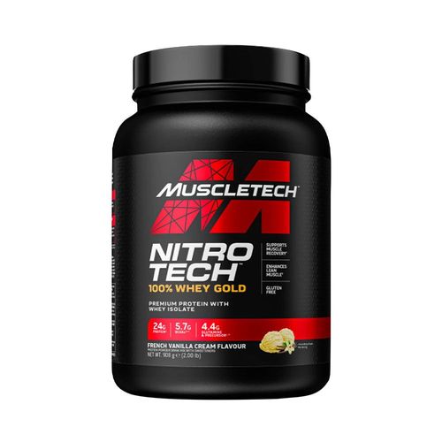 Nitro Tech 100% Whey Gold (908g)|Vanille|Whey Protéine|Muscletech 