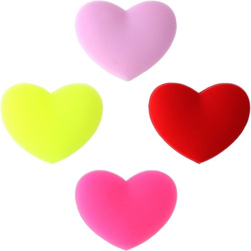Ersan-Lot De 4 Amortisseurs De Vibrations De Tennis, Amortisseurs De Raquette De Tennis, Outil D'amortissement En Silicone Pour Raquette De Tennis, Accessoires Mignons Pour Tennis (Couleurs