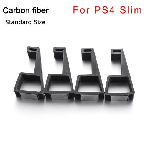 Carbon For PS4 Slim - Support de console de jeu horizontal, Rehausseur de support, Accessoires de support, Pieds de refroidissement pour Sony PlayStation4, PS4 Slim Pro, 4 pièces