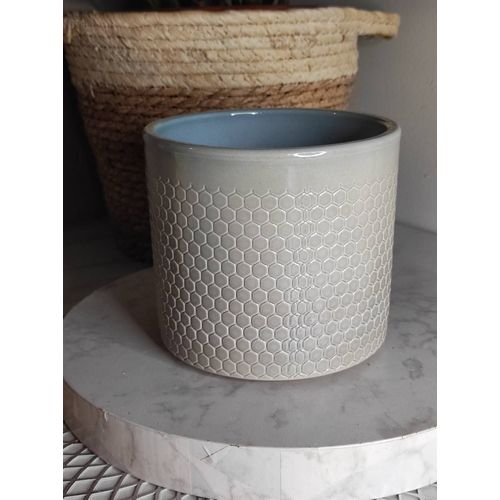 Cache pot en céramique vernissé