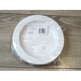 Lot 10 Assiettes Copolyester Blanches 18 Cm