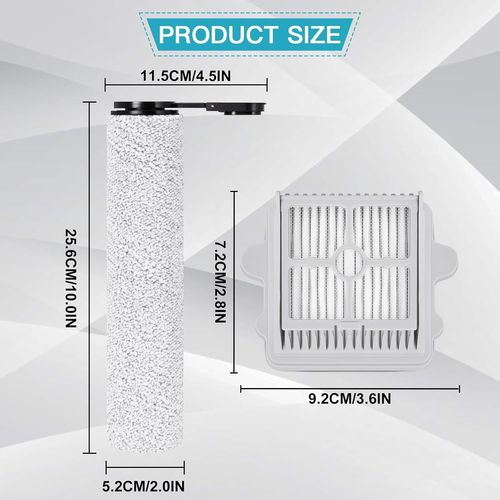 ChicSlick-Kit D'Accessoires Pour Aspirateur Eau Et Poussière Roborock F25 Ace/F25 Rt/F25 Lt/F25Alt/F25 Avec Accessoires De Puissance D'Aspiration, 2 Rouleaux De , 3 Filtres Hepa + 1 De[X396]