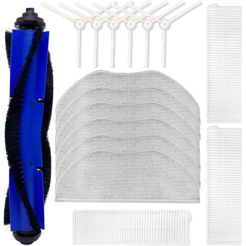Senior-Accessoires De Rechange Pour Aspirateur Robot Rowenta X-Plorer Série 95, Robot Aspirateur Et Balai Combiné, 1 Principale, 6 S Latérales, 6 Chiffons, 3 Filtres[L555]