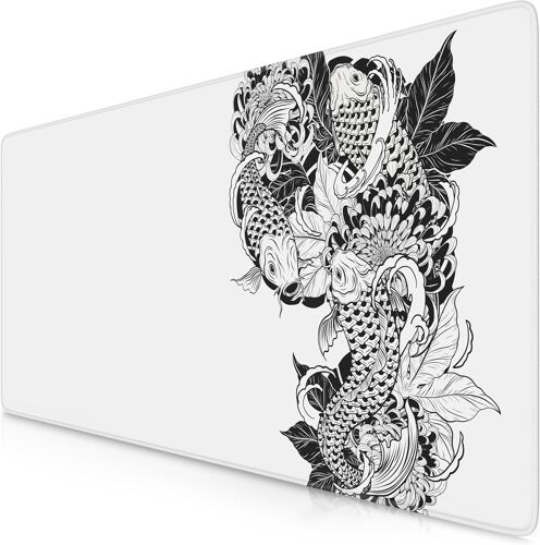 Tapis de Souris Gaming XXL 900x400mm, Mouse Pad Mat, sous-Main Bureau Gamer Extra Large en Tissu, Base antidérapante, Haute précision et Vitesse, pour Souris claviers Roccat Razer Logitech