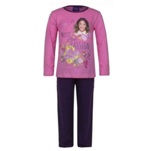 Pyjama Long Fille Music Love Coton Rose Et Violet Taille 6 Ans (Taille 6 Ans,Couleur Rose)