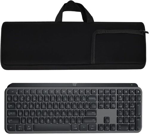 Étui de protection portable en néoprène résistant aux chocs, imperméable à l'eau et à la poussière pour clavier éclairé Logitech MX Keyboard