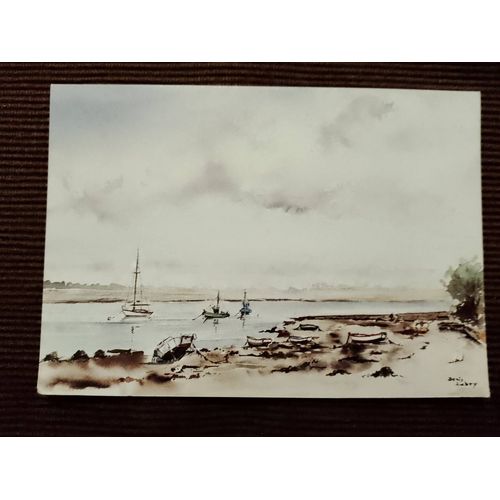 Carte Postale Blanche/Grise "Éditions Ivoire"Vintage Années 80.