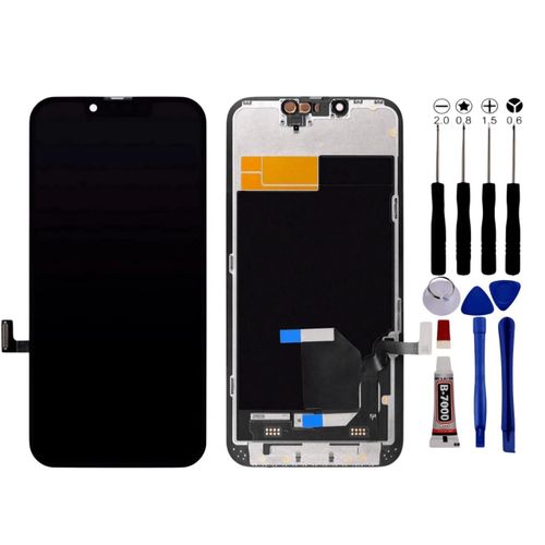 Ecran Complet Iphone 13 Lcd Vitre Tactile Compatible Châssis Kit Outils - Lcd / Noir / Avec Kit Outils