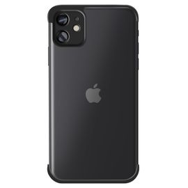 Coque Bumper Pour Apple Iphone 11 En Deux Parties En Silicone Noir
