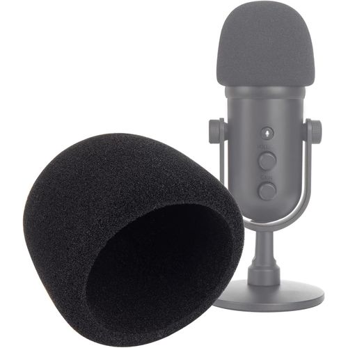 Bonnettes de micro en mousse pour micro-Filtre anti-pop en mousse compatible avec Razer Seiren V2 Pro ou Razer Seiren V2 X-Pour bloquer les parasites.[J84]