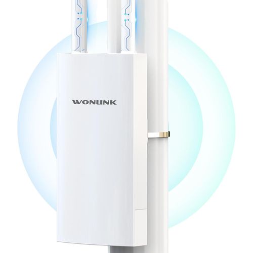 SUBZONAL-Outdoor Point d'accès WiFi PoE, Repeteur Wi-FI Extérieur Puissant IP66 avec 2 Port Ethernet Gigabit, AC1200 Mbps Amplificateur WiFi Exterieur Double Bande Antenne WiFi Longue Portée, MU-MIMO