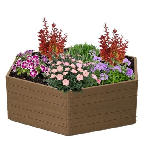 Lit De Jardin Surélevé Imitation Bois Brun 148x129x50 Cm