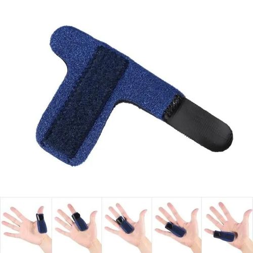 Attelle De Doigt - Zjchao - Réglable - Protection Des Doigts - Fixation Des Fractures - Bleu 