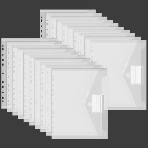 Tianyi-20 Porte-Documents Avec 11 Trous (Transparent)