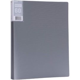 Tianyi-Porte Vues A4 Avec 60 Pochettes Transparents A4 Poche Livret De Présentation Pour Classer Et Protéger Les Documents(Gris)