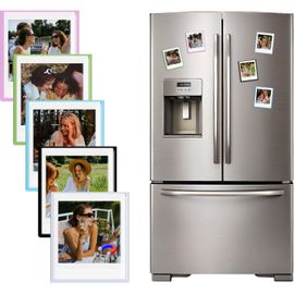 Lot de 15 Cadres Photo Magnétiques pour Pellicule Instax Square, 3 x 3,5"" Cadre Photo pour Réfrigérateur Compatible avec Fujifilm Instax Square SQ1/SQ20/SQ40/SQ10/SQ6/SP-3 ¿ Noir