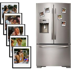 Lot de 15 Cadres Photo Magnétiques pour Pellicule Instax Square, 3 x 3,5"" Cadre Photo pour Réfrigérateur Compatible avec Fujifilm Instax Square SQ1/SQ20/SQ40/SQ10/SQ6/SP-3 ¿ Noir