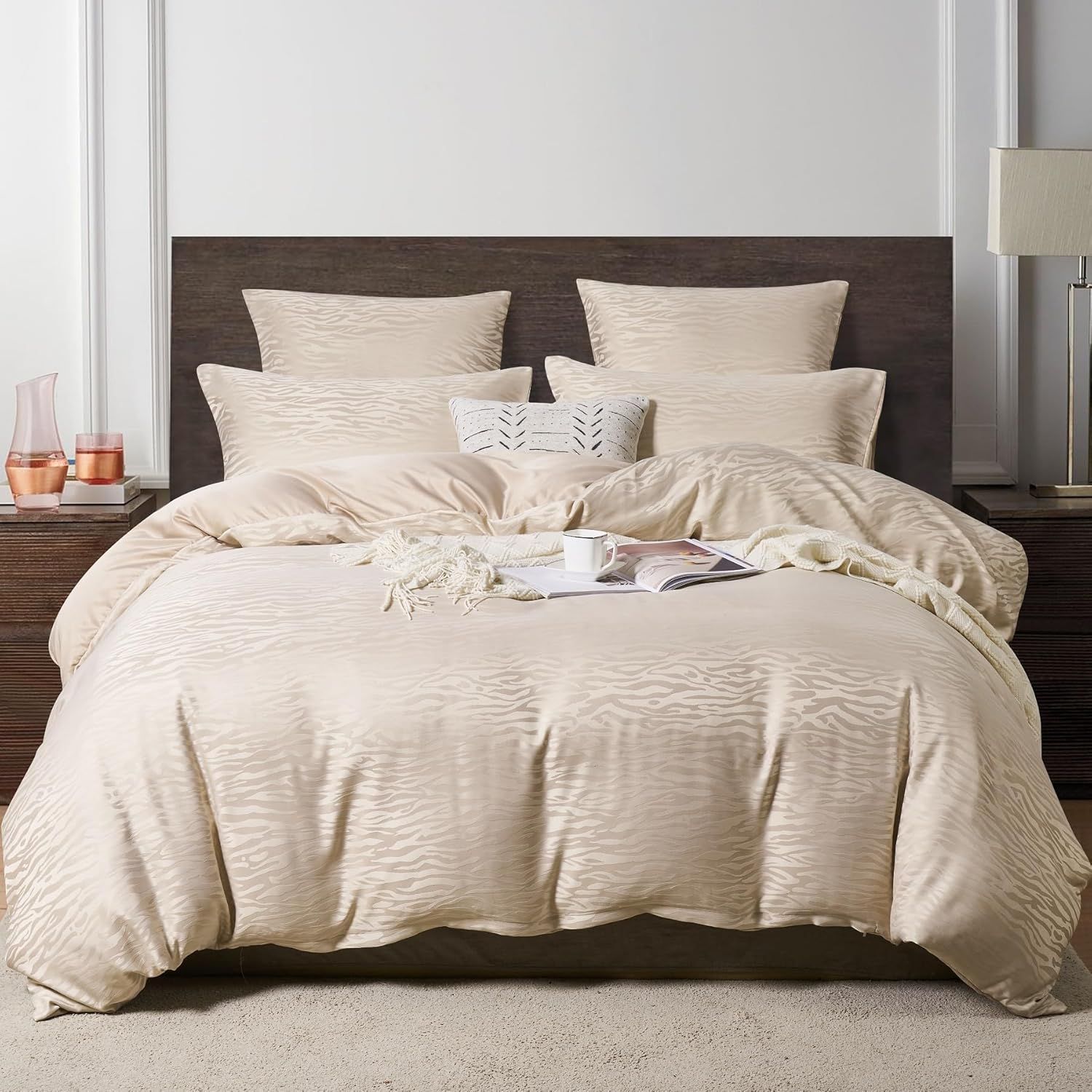 Housse De Couette Léopard Homemissing - Microfibre Douce | Tailles Simple à Super King | Sans Couette
