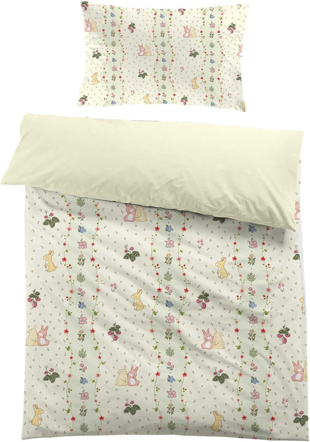 Housse De Couette 120x150 Cm Enfant Nuages Et étoiles - Parure De Lit 1