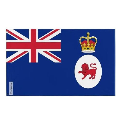 Drapeau - Gouverneur de Tasmanie - Lion Rouge - 160 x 240 cm - Polyester - Impression Recto/Verso