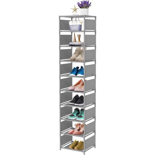 Tianyi-Étagère Chaussurese À 10 Niveaux, Porte-Chaussures, Pour 10 Paires, Gain De Place, Pour Entrée, Salon, Chambre