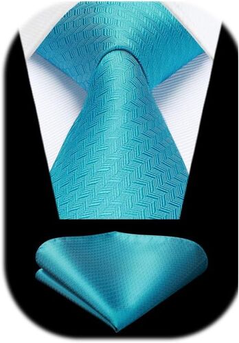 Men's Tie Plaid Wedding Elegant Ties And Clutch Classic Tie Set Handkerchief Business Houndstooth Pattern.[B99]