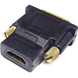 KALANKA-CC20102 Adaptateur DVI-D à HDMI (fiche DVI-D (24 + 1 broches) à la Prise HDMI), contacts plaqués or, (1 pièce), noir