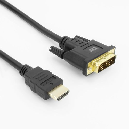 KALANKA-Câble HDMI vers DVI 2 m, 4K @ 60 Hz, Adaptateur HDMI DVI bidirectionnel (DVI-D 18+1 Broches) mâle vers mâle plaqué Or, pour connecter Un Moniteur DVI - AK3735