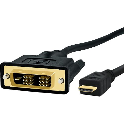 CFRY-Mini câble HDMI vers DVI, plaqué or, avec adaptateur HDMI C vers adaptateur 18+1 DVI 1,5 m