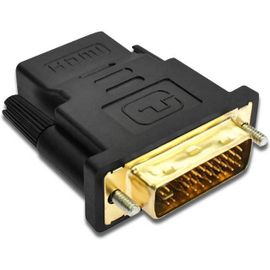 KALANKA-Adaptateur DVI-I 24+5 pins Mâle vers HDMI Femelle Convertisseur DVI-I 1080P