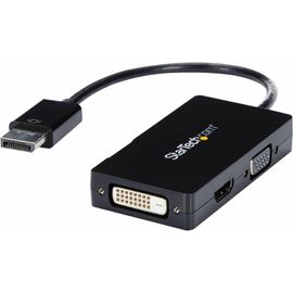 Startech.Com Adaptateur Dp 3 En 1 - Hub Convertisseur Vidéo Multiport Vers Écrans Multiples Dp Vers Hdmi, Vga Ou Dvi - Pc Dp 1080P Vers Écran Ou Vidéoprojecteur (Dp2Vgdvhd)[Z3535]