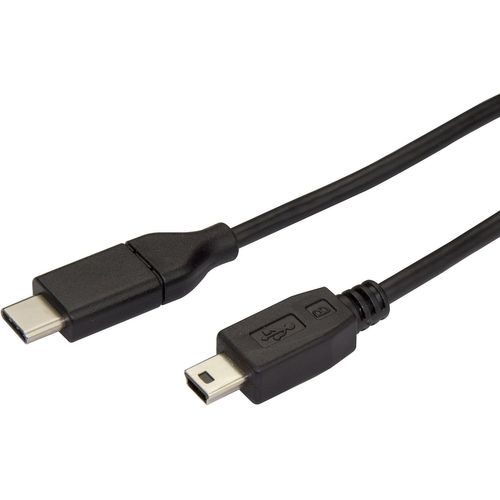 KALANKA-.com Câble USB 2.0 Type-C vers Mini-B de 2 m - Cordon USB-C vers USB Mini B - Mâle / Mâle (USB2CMB2M)