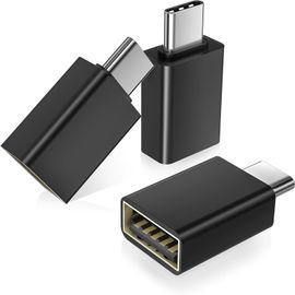 TRAHOO-Adaptateur USB C vers USB 3Pack,Convertisseur USBC Mâle USBA 3.0 Femelle,Type C Thunderbolt 5 4 OTG pour MacBook,iPhone 17 16 16e 15 Pro Max,iPad Air,Microsoft Surface,Samusng Galaxy S25 24