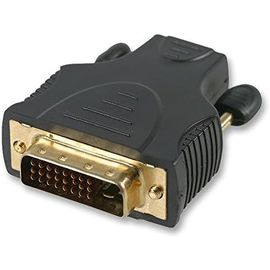 KALANKA-Adaptateur DVI-D fiche vers Prise HDMI, Contacts plaqués Or