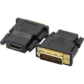 KALANKA-Adaptateur DVI-D vers HDMI, Convertisseur Bidirectionnel, 19 Broches, Noir