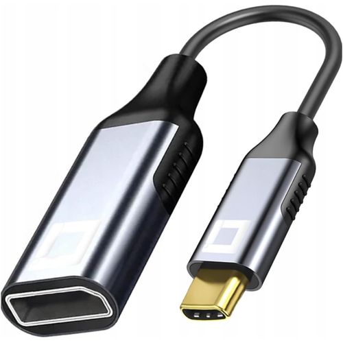 KALANKA-Adaptateur USB-C vers DisplayPort DP 8K/60Hz, 4K/120Hz, Full HD, Plug & Play, Dynamic HDR, câble unidirectionnel, Aluminium Space Grey, MHL, Compatible avec iPhone, MacBook, iPad Pro, Galaxy