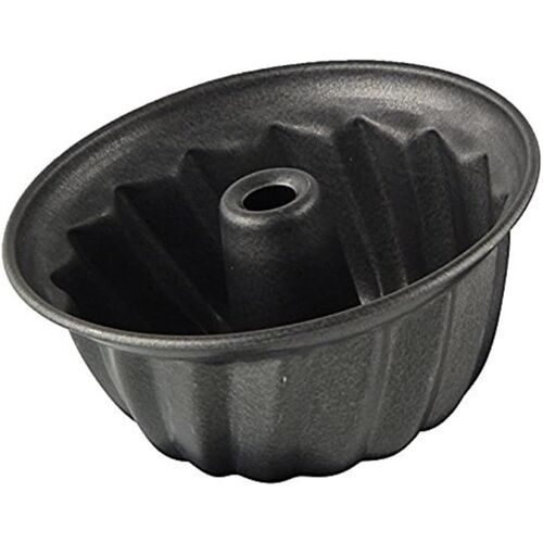 Jexnovashop-Special Mini 7686 Moule À Kouglof En Tôle D'acier Avec Revêtement Anti-Adhésif Noir Ø 10 Cm