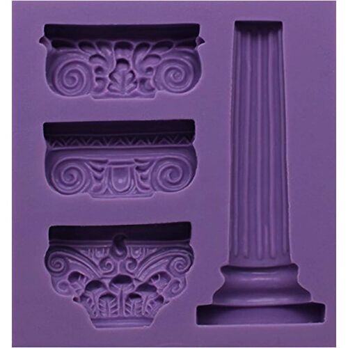 Ershi-Ancient Grec Piliers Fondant Bonbon Moule Silicone Pour Décoration En Pâte À Sucre Chocolat Pâtisserie Gâteau Cupcake Décora[6062]