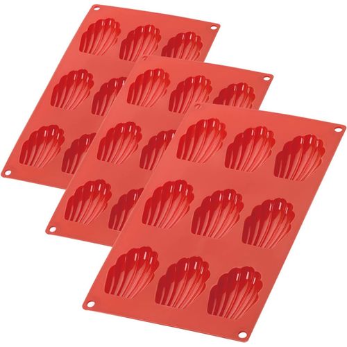 Tianyi-Moules En Silicone 9 - Plateau Anti-Adhérent, Lot De 3 Moules À Four Pour Faire Du Chocolat, Gâteau, Gatine, Mousse À Cupol, Moule Muffin