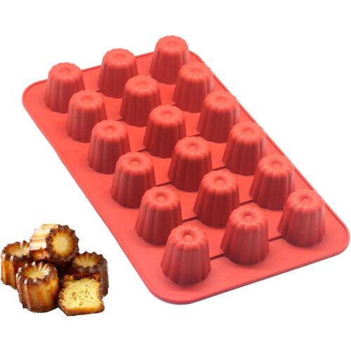 Ershi-Moule À Cannelé En Silicone 18 Mini Cannelé - Hauteur 40mm, Ø35mm,1 Piece (18)[274]